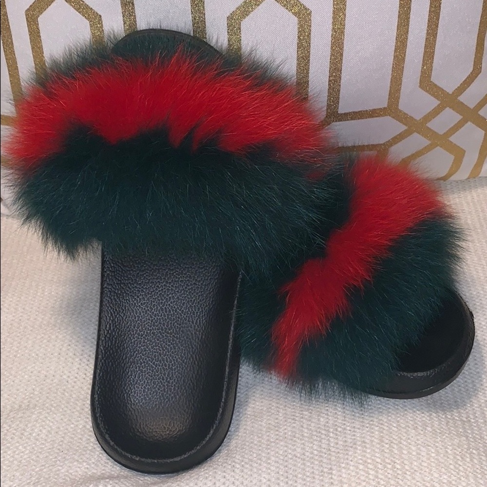 Luxurious Fur Slides